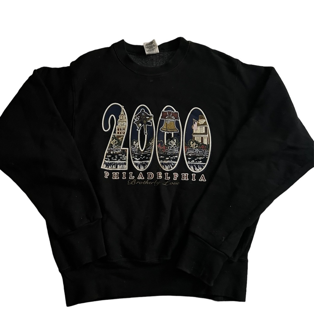 Men’s Black Philadelphia 2000s Crewneck
